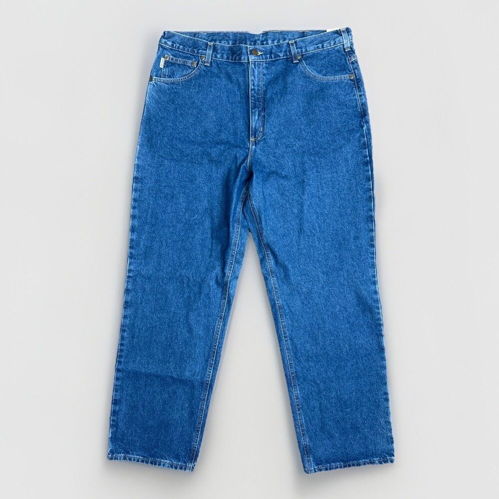 VTG Carhartt Relaxed Fit Jeans Men's 42x32 Straight Leg 100% Cotton Mexico NWT!